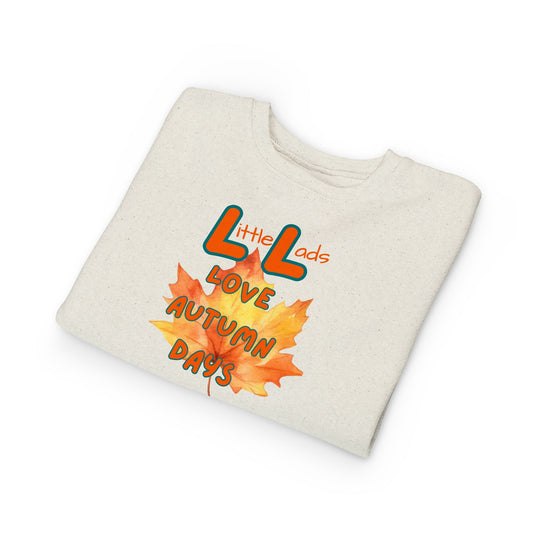 Little Lads love autumn days Toddler Sweatshirt